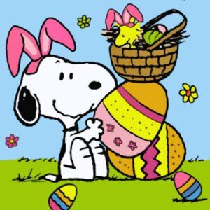 New, The Peanuts/ Snoopy and Woodstock Easter 🐇 Sign Outdoor Flag
